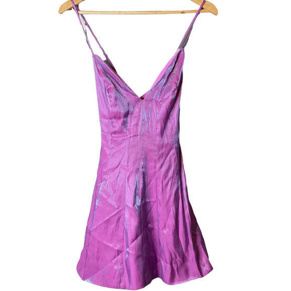 Lulu's Shining Brighter Skater Mini Dress Purple - Picture 4 of 7